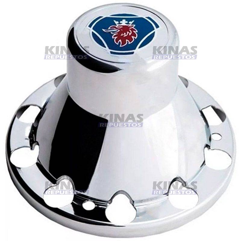 APLIQUE/TAPA CROMADO MAZA TRACION SCANIA 112/113/P94/114/124/S4 (ADESIVADO)