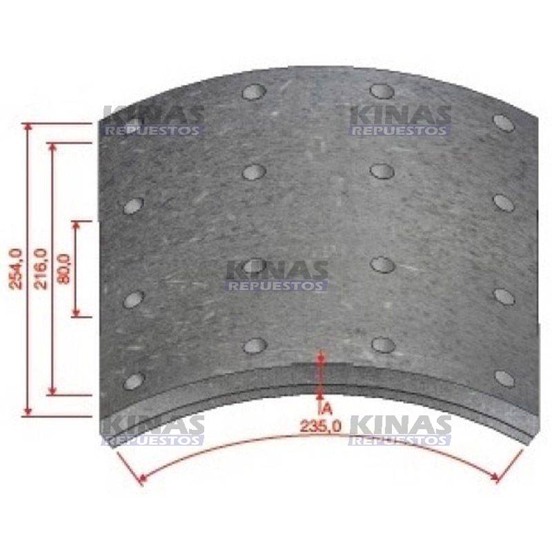 FIBRA FRENO TRAS SCANIA 113/124 10