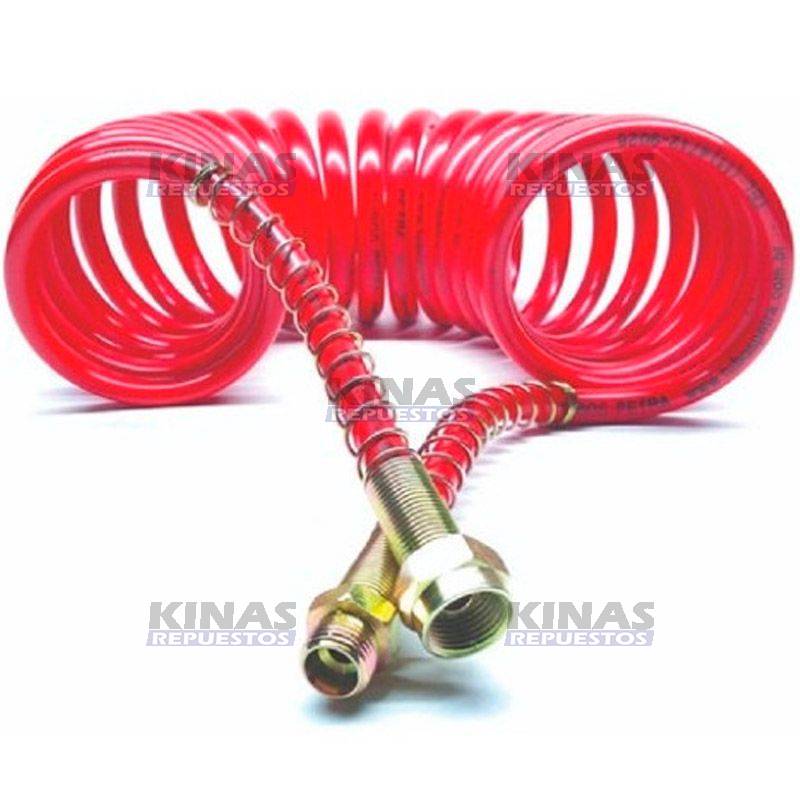 MANGUERA ASPIRAL 5,5MTS SCANIA S5 M16XM18 (MACHO/HEMBRA) ROJO