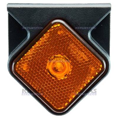 SENALERA LED LATERAL CARRETA 24V 62MM - NARANJA (ENCHUFE)