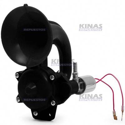 BOCINA CORNETA NEGRO 24V CURVO SCANIA 113/P94/114/124/S4