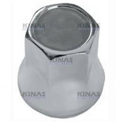 TAPA CROMADA TUERCA RUEDA MBB 27MM RECTA