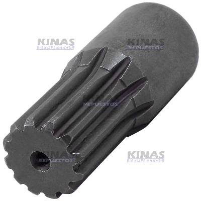 ACOPLE MACHO 12 ESTRIAS PUNTERA 32MM EXTERNO / 27MM ESTRIA (SOLDABLE) | 0503030237