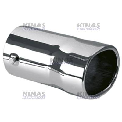 PUNTERA ESCAPE NIQUELADO CROMADO RECTO 4" 200MM | TC004A