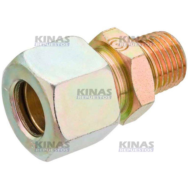 CONEXION UNION MACHO 12MM X 1/2NPT (21MM) METAL | RG 1003-25 / CFM03-1208M