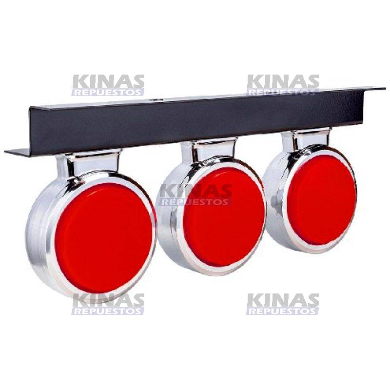 FARO 3 MARIAS ROJO LED BIVOLTS (CON CABLES) | H37281