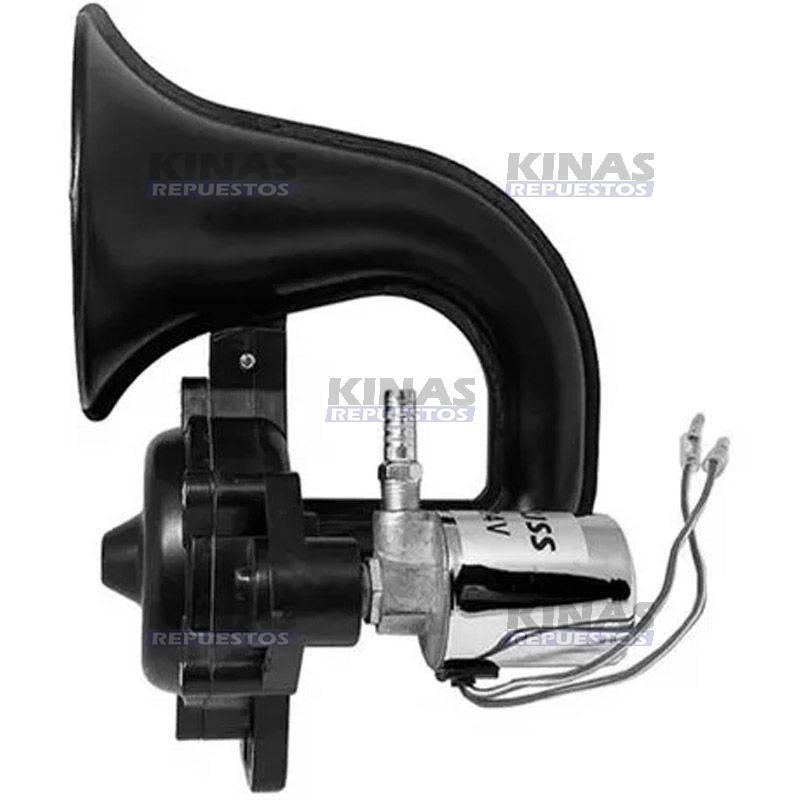 BOCINA CORNETA NEGRO 24V CURVO SCANIA 113/P94/114/124/S4 | HX10048/1874273/GB-1069/GB-1095