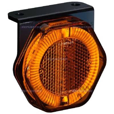 SENALERA LED LATERAL CARRETA 24V 66MM - NARANJA (ENCHUFE) | 2055AM