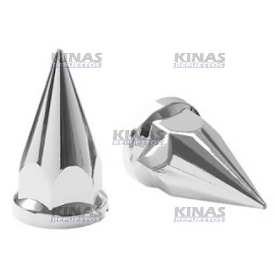 TAPA CROMADA TUERCA RUEDA 33MM C/PUNTA | C219