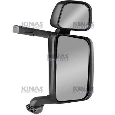 ESPEJO RETRO MANUAL S/DESEM Y AUX SCANIA P94/114/124/S4 DER (BRAZO ALUMINIO) | ER158/1952574/FB1517