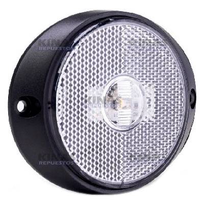 FARO LATERAL CARRETA RANDON CRISTAL 65MM LED 12V/24V BIVOLT C/MOLDURA | H37105