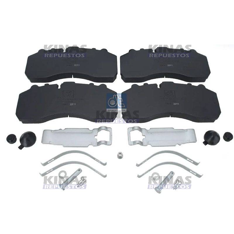 PASTILLA FRENO DELANTERO/TRASERO SCANIA P94/114/124/S4/S5/MBB | PD116/4.90930/RCPT0501/N1520/1856108