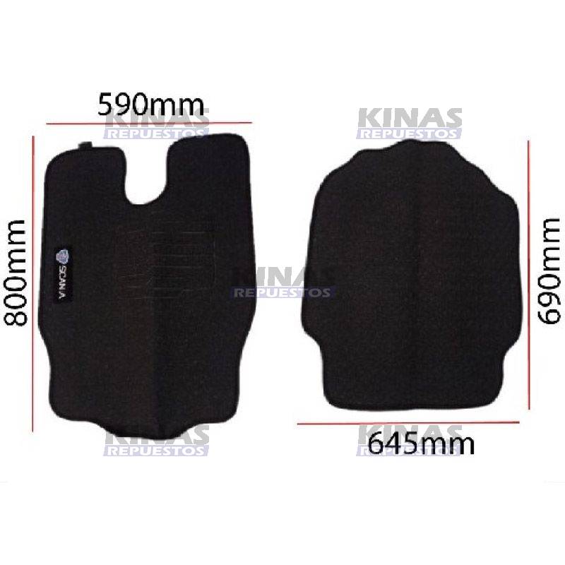 JUEGO TAPETE CABINA SCANIA G/R (GOMA/PLASTICO) | 207220