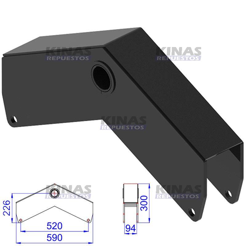 BALANZA TRUCK/CARRETA V ASADELTA P50/E90/L59 (SUPENCION ELEVADA) | OL0153