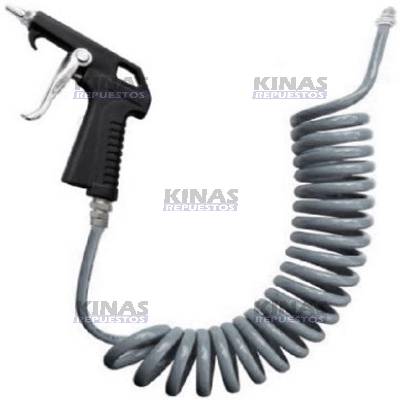 MANGUERA LIMPIEZA CABINA GRIS COMPLETA (GANCHO) | 27100G