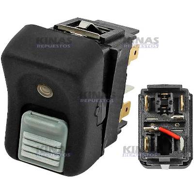 BOTON/INTERRUPTOR BLOQUEO DIFERENCIAL/BOMBA HIDRAULICA SCANIA P94/114/124/S4 | 1488071/1371214/044.335/1.21161