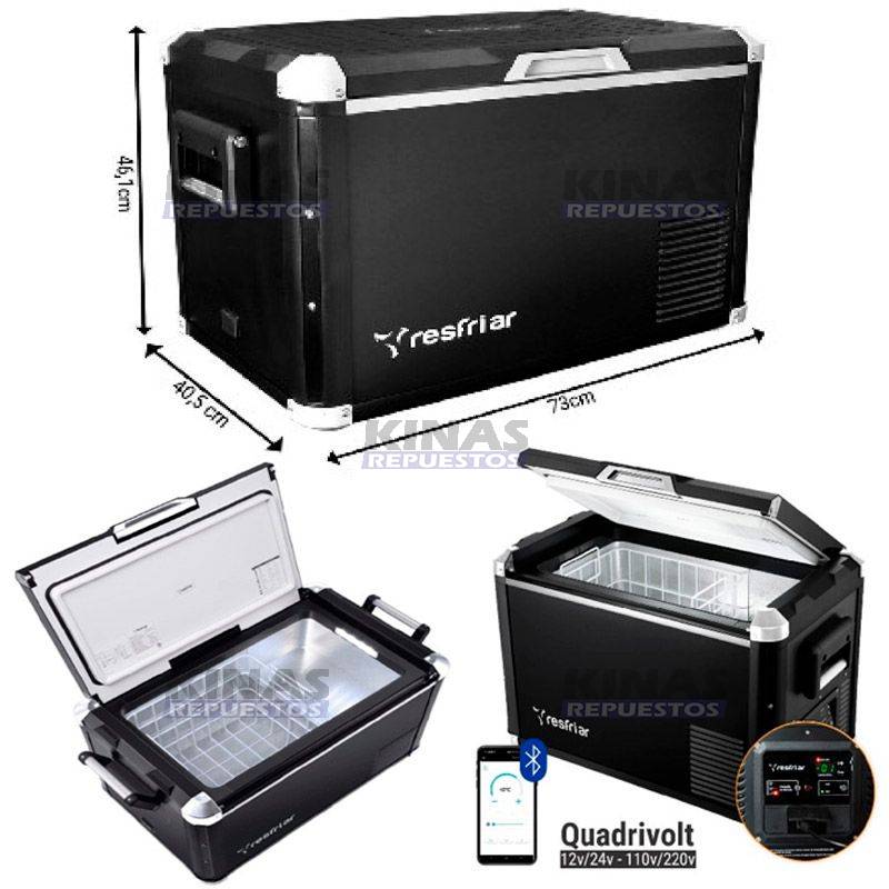 HELADERA EXTERNA 45 LITROS BLUETOOTH 12V/24V/110V/220V (C/DISPLAY DIGITAL) | RESGP45/4V
