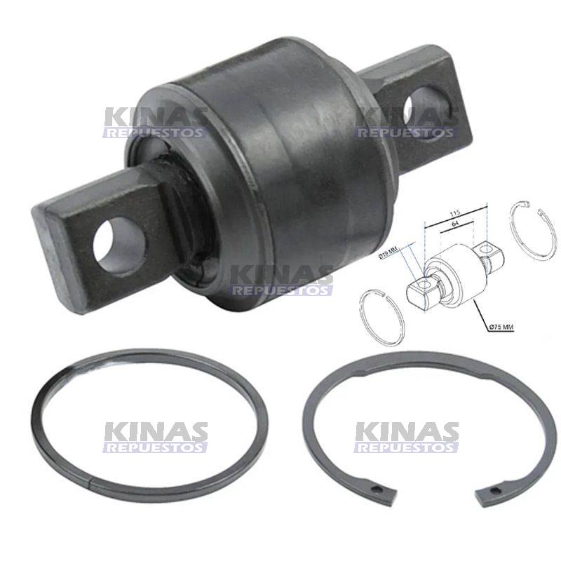 BUJE BRAZO TENSOR TRASERO EJE TANDEM SCANIA 113/124/S4/S5 75MM | IABV-3225/2133481/1953249/1.32525
