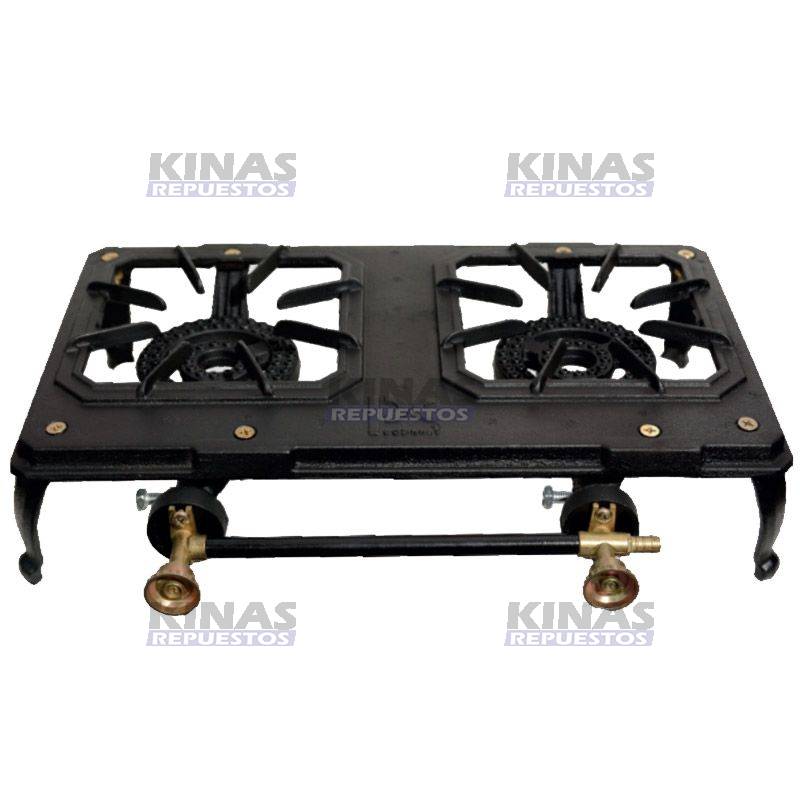 COCINA PORTATIL A GAS HIERRO FUNDIDO 2 BOCA | COD-4320