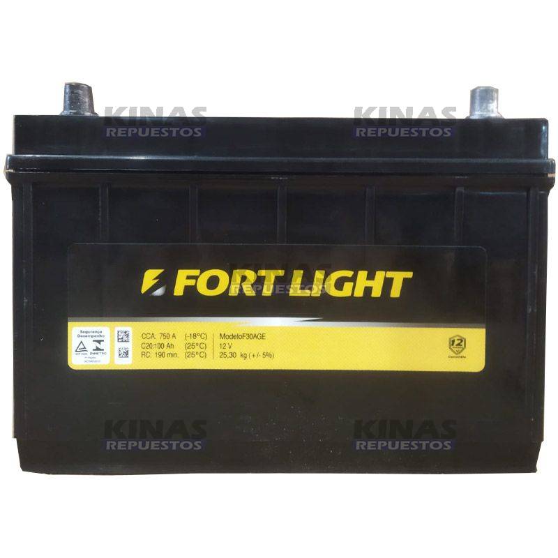 BATERIA 12V 100AMPERES DERECHO (CCA 750) | F30AGE