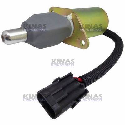 VALVULA SELENOIDE PARADA MOTOR CUMMINS/MWM 12V C/3 CABLES | EXP-TJG130805TR