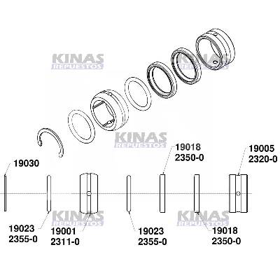 KIT REPARO BUJE EJE ZETA FRENO CARRETA (HIERRO) TUBELESS | THO-18016