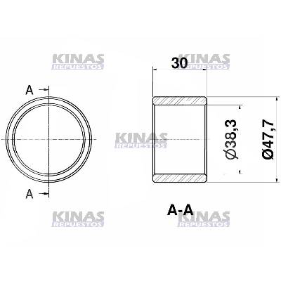 BUJE EJE ZETA CARRETA SISTEMA BENDIX 48.5X38.5X30 (HIERRO) | THO-19009/2322