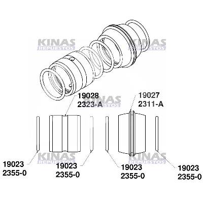 KIT REPARO BUJE EJE ZETA FRENO CARRETA TUBELESS GUERRA 47X38.5 (HIERRO) | THO-18014/2307