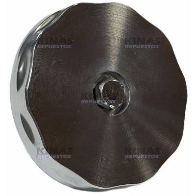 TAPA ANTIHURTO TANQUE COMBUSTIBLE SCANIA 112/113/VOLVO (CROMADA) | 641505