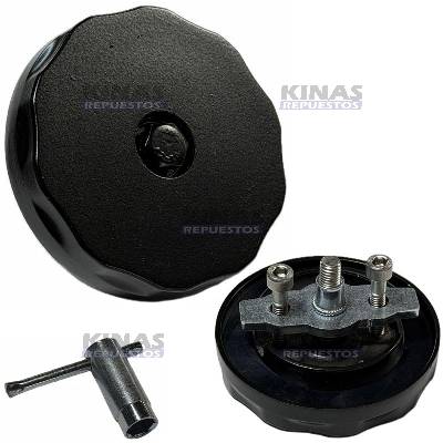 TAPA ANTIHURTO TANQUE COMBUSTIBLE SCANIA 112/113/VOLVO (NEGRA) | 641506