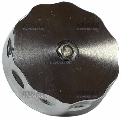 TAPA ANTIHURTO TANQUE COMBUSTIBLE SCANIA P94/114/124/S4/MBB/FORD (CROMADA) | 641502
