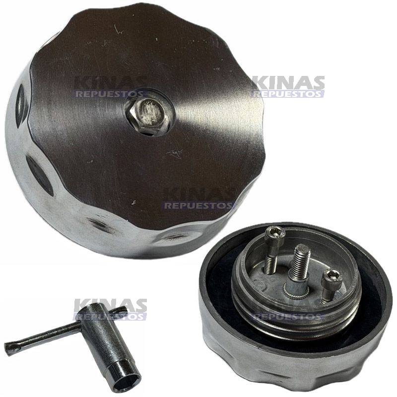 TAPA ANTIHURTO TANQUE COMBUSTIBLE SCANIA P94/114/124/S4/MBB/FORD (CROMADA) | 641502