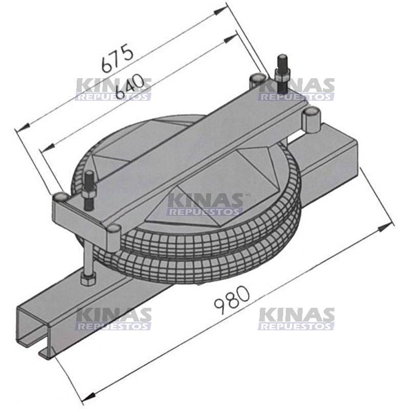 KIT ALZA EJE CARRETA GRANDE PRESION (SIN GRAMPAS) | 70020233-2/80106/12002/80107/12003