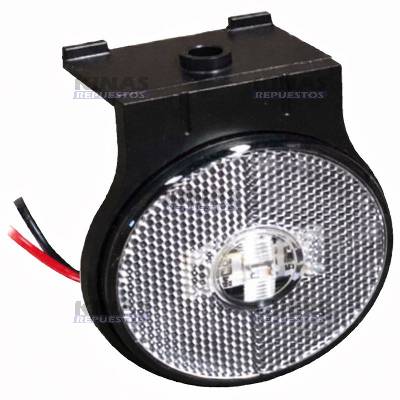 SENALERA LED LATERAL CARRETA RANDON 24V 65MM - CRISTAL (ENCHUFE) | H37102