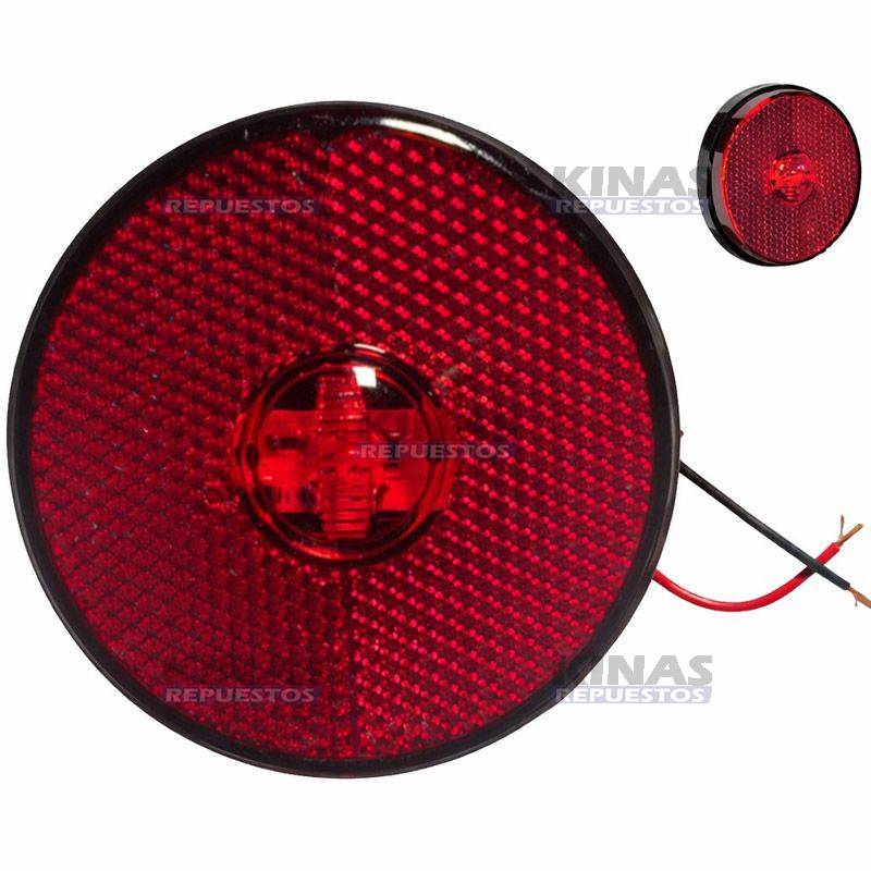 FARO SENALERO LATERAL CARRETA RANDON 88MM ROJO LED (CABLE) SIN SOPORTE | 040703