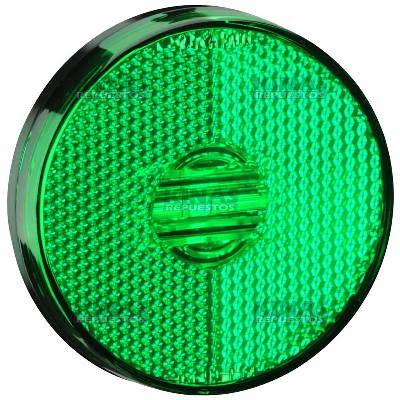 FARO SENALERO LATERAL CARRETA RANDON 65MM VERDE LED (CABLE) SIN SOPORTE | 2045VD