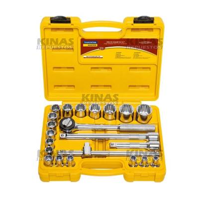 JUEGO DE LLAVE TUBO  1/2" | 916419/43600-22PÇ