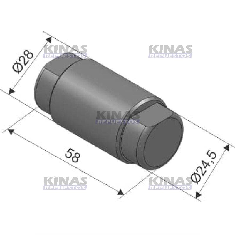 ROLDANA ZAPATA FRENO CARRETA BENDIX 28MM | 2164
