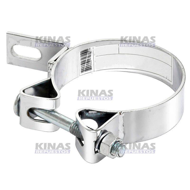ABRAZADERA TUBO ESCAPE C/SOPORTE CROMADO 5P | TB-2071A/B074F