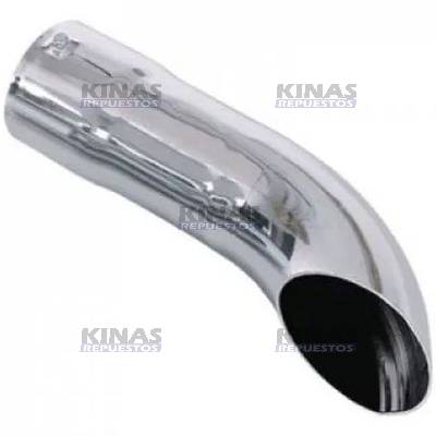 PUNTERA ESCAPE NIQUELADO CODO CROMADO 4P.1/2 440MM | TC018/S316H