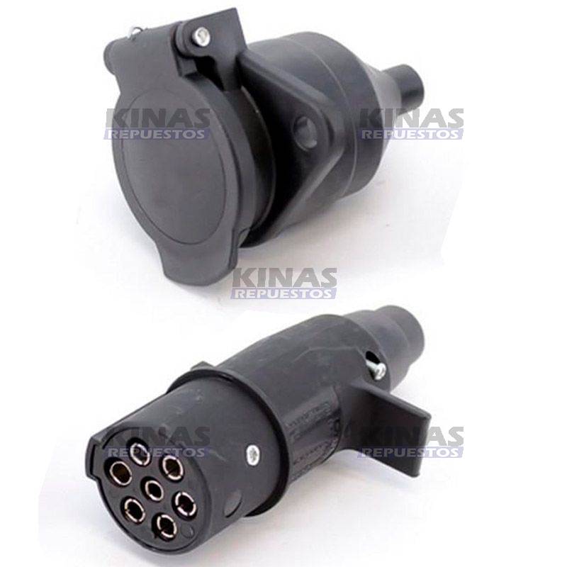 TOMADA/CONECTOR ELETRICA 7P COMPLETO REDONDO (PLASTICO) | 1673890.1 / 001311