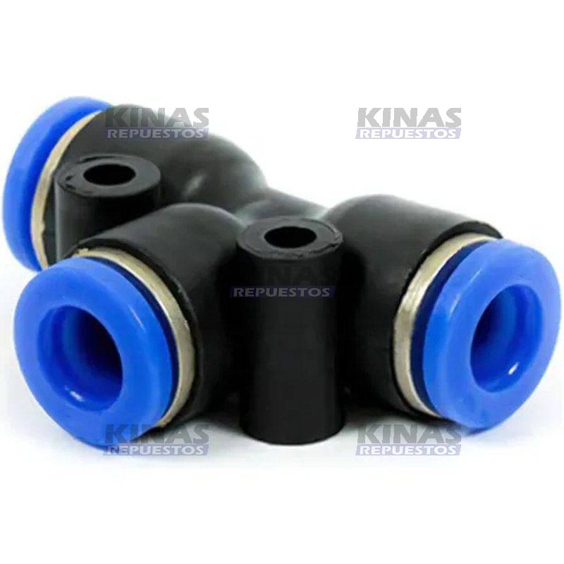 CONEXION RAPIDA TEE 8MM PLASTICO  | TEE-08-P/8509 8M