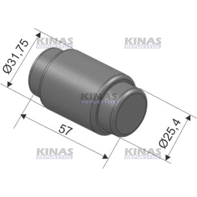 ROLDANA ZAPATA FRENO CARRETA MASTER (55X31,75X25,4) | 2276