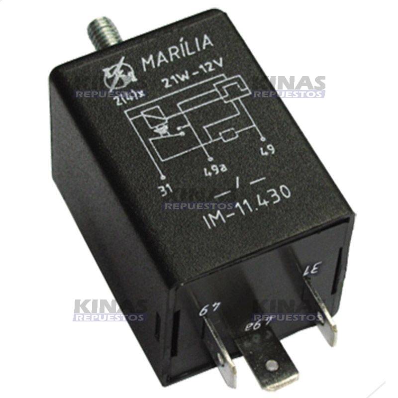 RELAY ELETRICO SENALERA/PISCA 3 TERMINALES 12V  | IM-11430