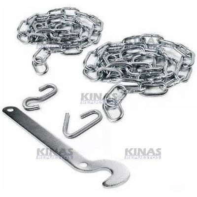 KIT CADENA TAPA CARRETA CARROCERIA C/GANCHO | 2383/F4045