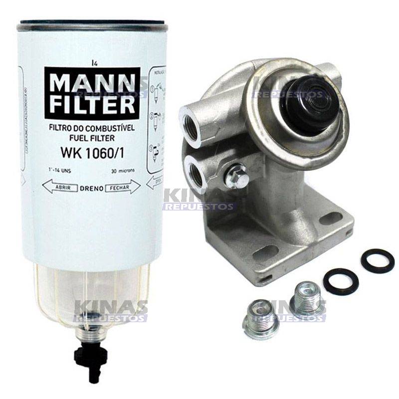 SOPORTE C/FILTRO TRAMPA/SEPARADOR AGUA 4 SALIDAS M16 C/BOMBIN | FH120/WK1060/1