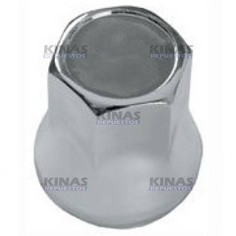 TAPA CROMADA TUERCA RUEDA MBB 27MM RECTA | 2218/TM027L