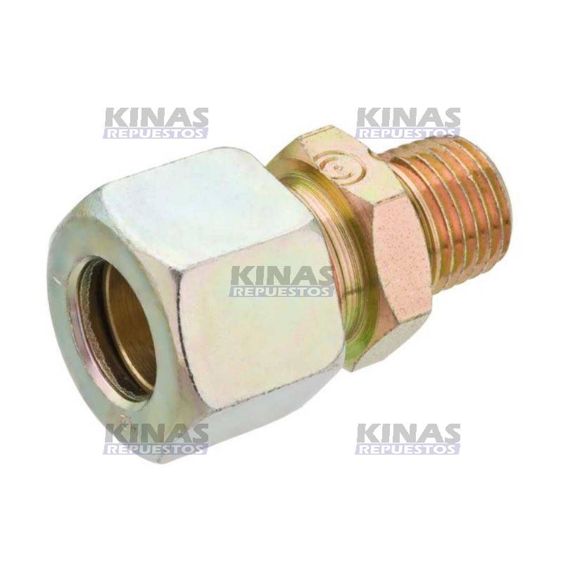 CONEXION UNION MACHO 12MM X 1/4NPT (13MM) METAL | 2204/RG 1003-22 / CFM03-1204M
