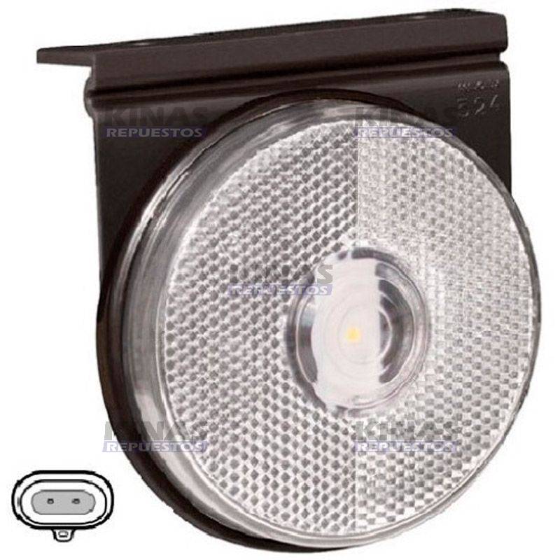 SENALERA LED LATERAL CARR 24V - CRISTAL (ENCHUFE) | H37230/800200CR/040595/PL05461942