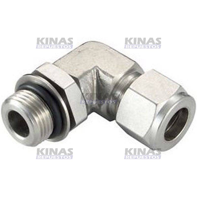 CONEXION CODO MACHO OD 8MM X M22 X 1.5 | 0606-04B